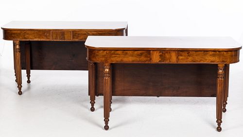 Federal Mahogany Two Part Dining Table