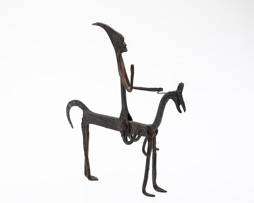 Bronze Figure on Horseback