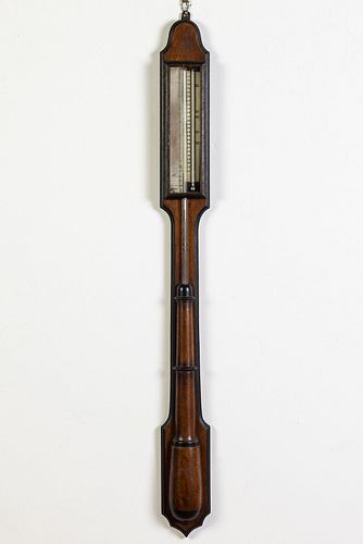 E.C. Spooner Stick Barometer, Boston, 19th C