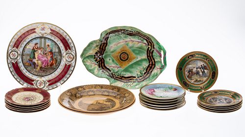 21 European Plates, including Sevres & Rosenthal