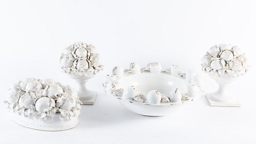White Porcelain Pomegranate Table Décor