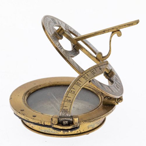 Pocket Compass/Sundial, Troughton and Simms, 19th C