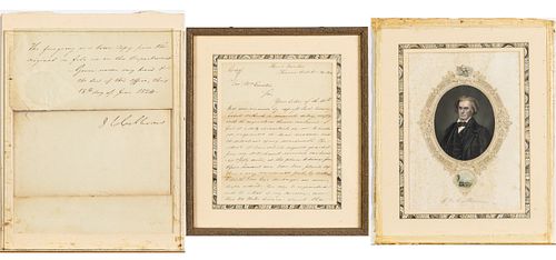 Letter signed by John C. Calhoun (1782-1850)