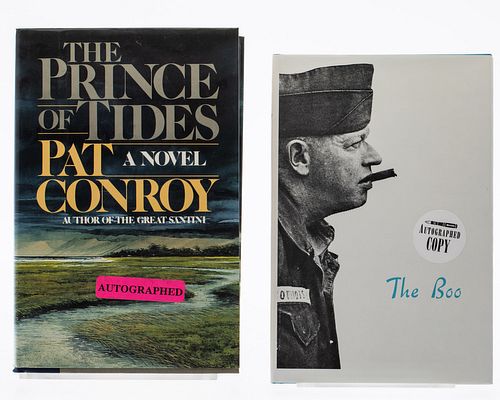 2 Signed Pat Conroy Books, The Boo & Prince of Tides