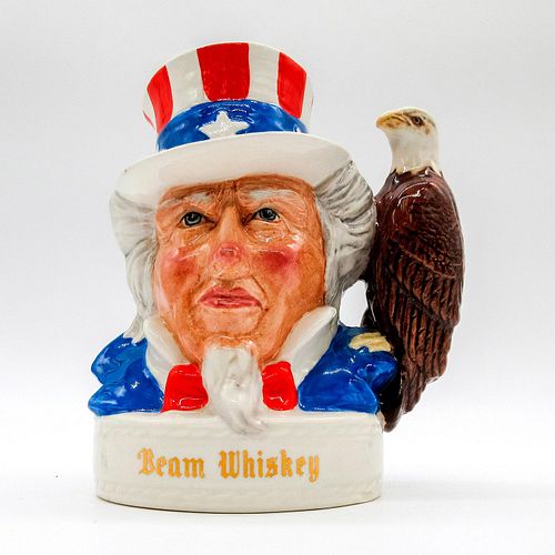 Royal Doulton and Jim Beam Bourbon Whiskey Jug, Uncle Sam