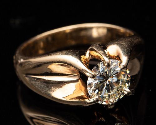 14K Gold and Diamond Man's Ring