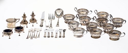 Group of Sterling Silver Table Articles