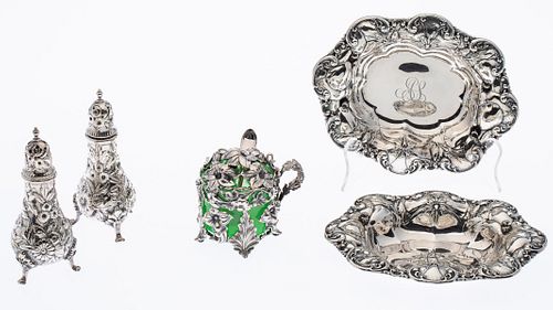 Sterling and Silverplate Table Articles incldg Kirk