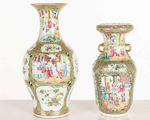 Two Chinese Famille Rose Vases, 19th C