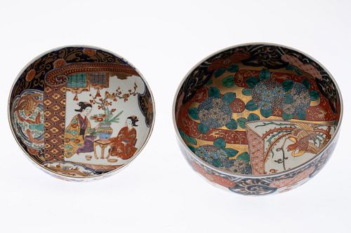 2 Japanese Imari Bowls, 19th C
