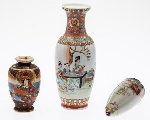 3 Asian Porcelain Vases