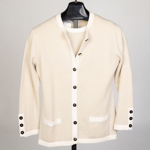 Chanel Cashmere Cardigan and Shirt