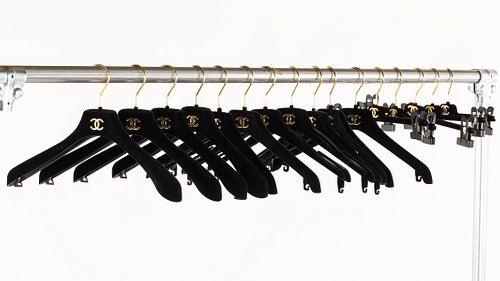 Group of 17 Chanel Clothes Hangers