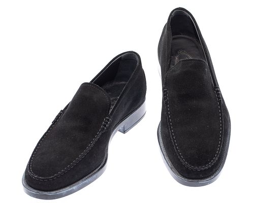 Like New Pair of Men's Tod's Black Suede Shoes