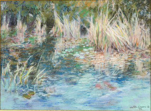 Walter Greer (SC, 1920-2016), Marsh Scene, Pastel