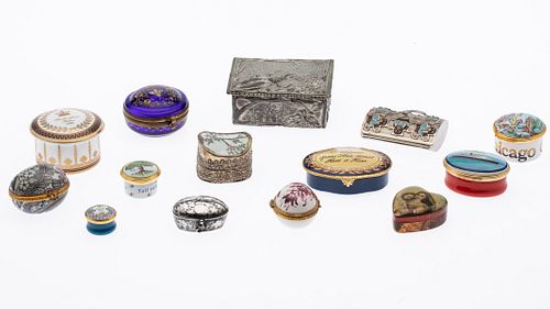 14 Misc. Metal and Ceramic Boxes