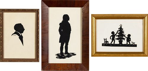 Three Framed Helen Hatch Inglesby Silhouettes