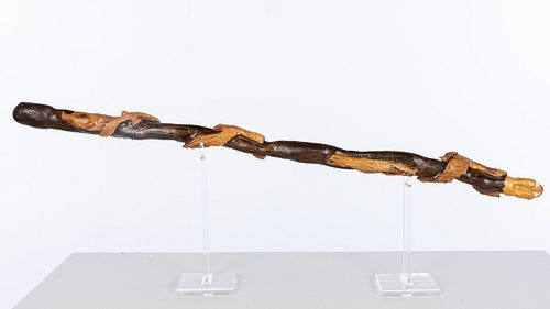 D.P. Dahlquist Cane Carved with Birds, 2007