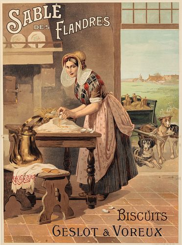 Vintage Sable De Flandres Bell Epoque Poster