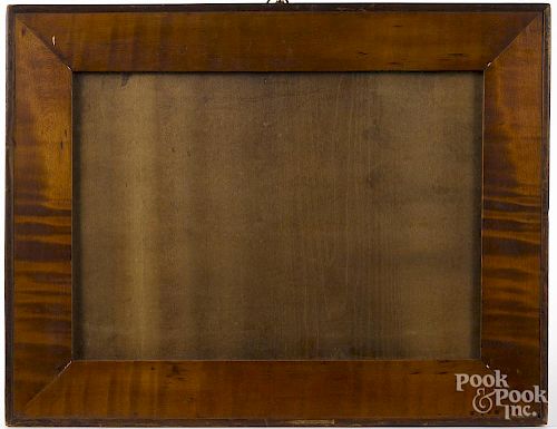 Pennsylvania tiger maple frame, 19th c., 14'' x 18''.