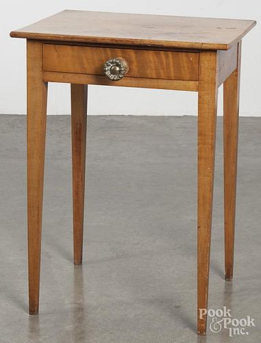 New England birch one-drawer stand, 19th c., 29'' h., 20 3/4'' w.