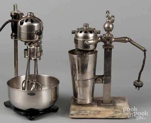 Early Star-Rite Magic Maid electric mixer, 14 1/2'' h., together with a Hamilton Beach mixer