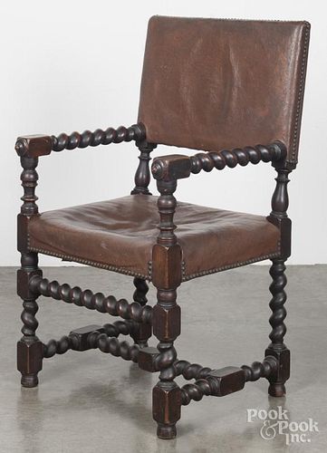 Jacobean style armchair.