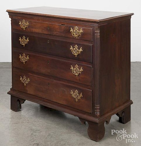 Pennsylvania Chippendale walnut chest of drawers, ca. 1770.