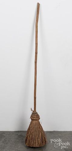 Pennsylvania hearth broom, 51'' l.