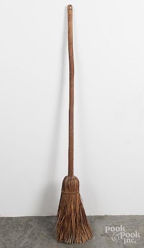 Pennsylvania hearth broom, 56 1/2'' l.