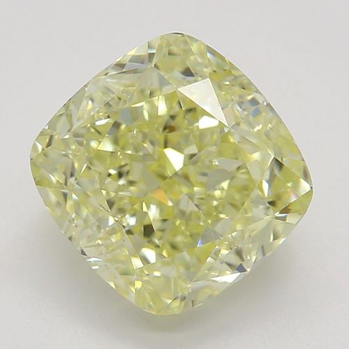 2.04 ct, Natural Fancy Yellow Even Color, IF, Cushion cut Diamond (GIA Graded), Appraised Value: $49,400 