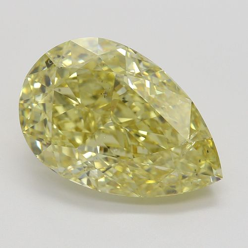 7.03 ct, Natural Fancy Brownish Yellow Even Color, SI2, Pear cut Diamond (GIA Graded), Appraised Value: $208,000 