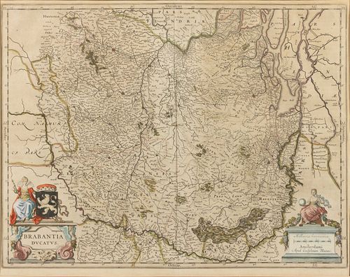 WILLEM JANSZOON BLAEU (DUTCH, 1571-1638) OR HEIRS MAP OF BRABANT