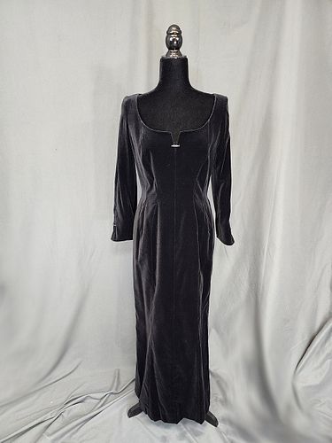 Thierry Mugler Velvet Dress - 42