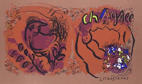 Chagall, Marc
Umschlag für Lithographe Bd. I. 1960