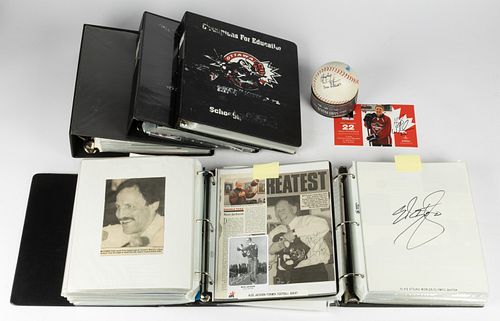 ASSORTED VINTAGE AND CONTEMPORARY CANADIAN SPORTS AUTOGRAPH AND EPHEMERA COLLECTION
