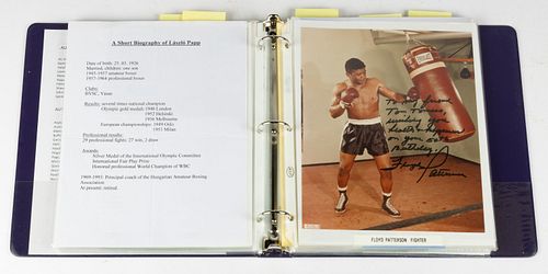 ASSORTED VINTAGE AND CONTEMPORARY BOXING AND WRESTLING AUTOGRAPH AND PHOTO COLLECTION