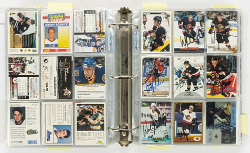 ASSORTED VINTAGE AND CONTEMPORARY AUTOGRAPHED HOCKEY CARDS COLLECTION