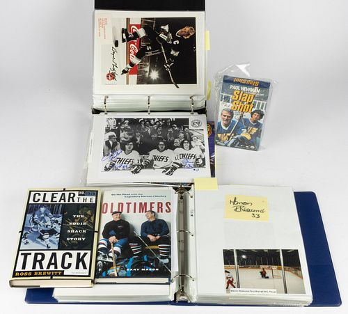 ASSORTED VINTAGE AND CONTEMPORARY NHL AND OTHER HOCKEY AUTOGRAPH AND EPHEMERA COLLECTION