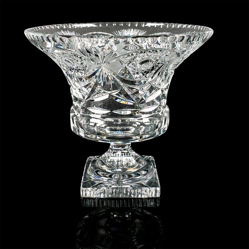 Vintage American Brilliant Cut Glass Footed Vase