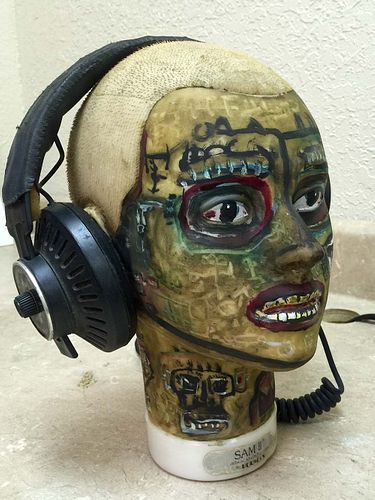 A Jean-Michel Basquiat Original Sculpture Head