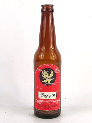 1965 Adler-Brau Beer 12oz Longneck Bottle Appleton Wisconsin