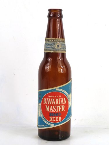 1942 Bavarian Master Beer 12oz Longneck Bottle Covington Kentucky
