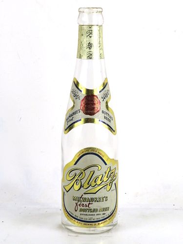 1951 Blatz Beer 12oz Longneck Bottle Milwaukee Wisconsin