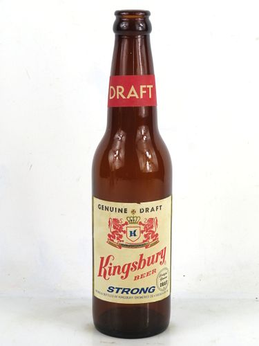 1960 Kingsbury Draft Beer 12oz Longneck Bottle Sheboygan Wisconsin