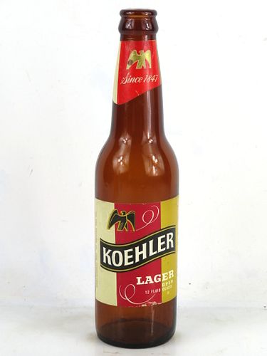 1964 Koehler Lager Beer 12oz Longneck Bottle Erie Pennsylvania