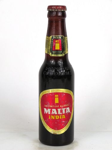 1961 Malta India (Full) 7oz Longneck Bottle Mayaguez Puerto Rico