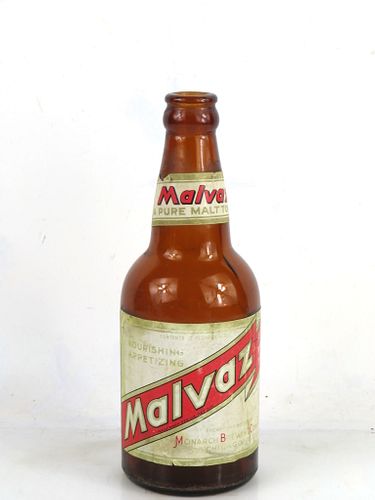 1953 Malvaz Tonic 12oz Bottle Chicago Illinois