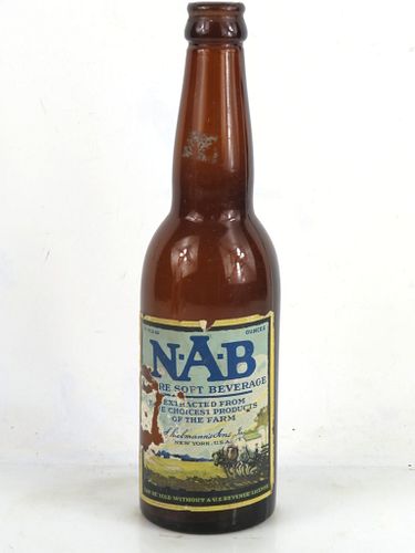 1924 N-A-B Beverage 12oz Longneck Bottle New York (Brooklyn) New York