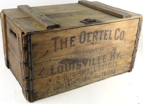 1933 Oertel's Beer Wooden Crate Louisville Kentucky